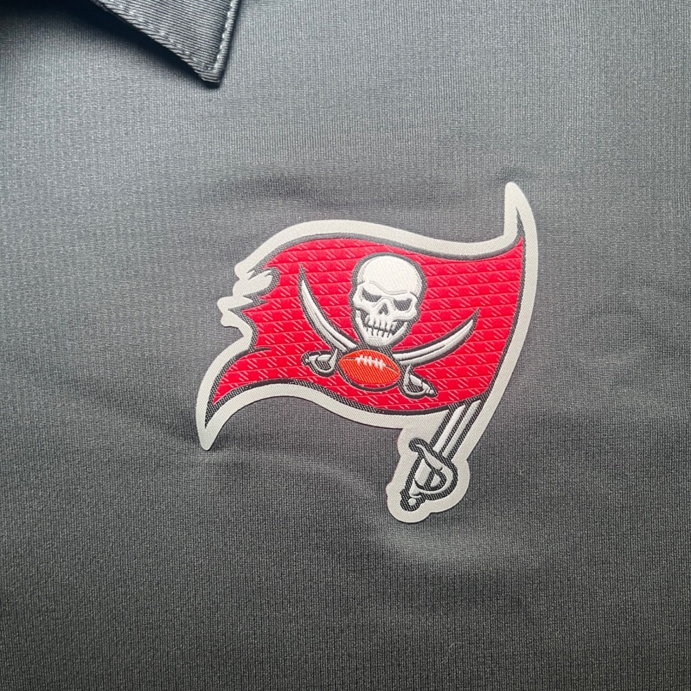 Nike Polo Shirt Mens XL Grey Excellent Tampa Bay Buccaneers Dri-FIT Golf XL - Picture 2 of 8